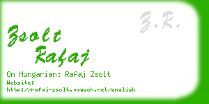 zsolt rafaj business card